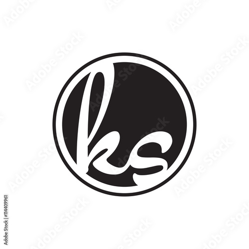initial letter logo circle with ring