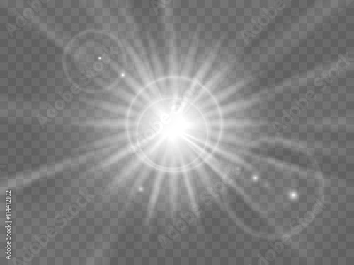 Abstract light rays or beam of light vector illustration