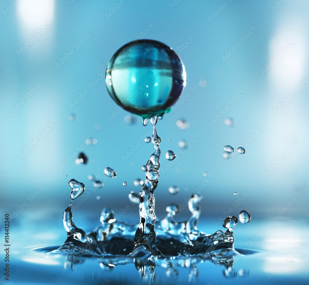 Water drop. Close-up\