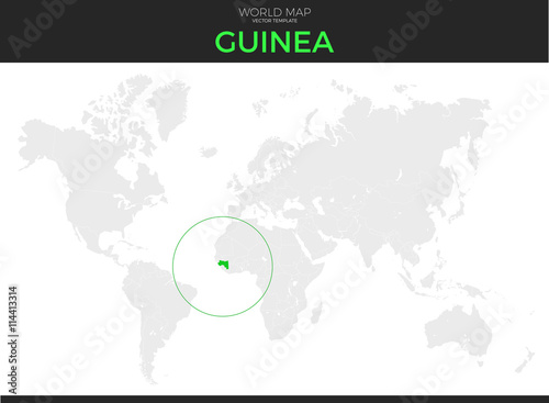 Republic of Guinea Location Map