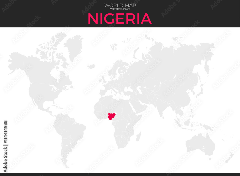 Federal Republic of Nigeria Location Map