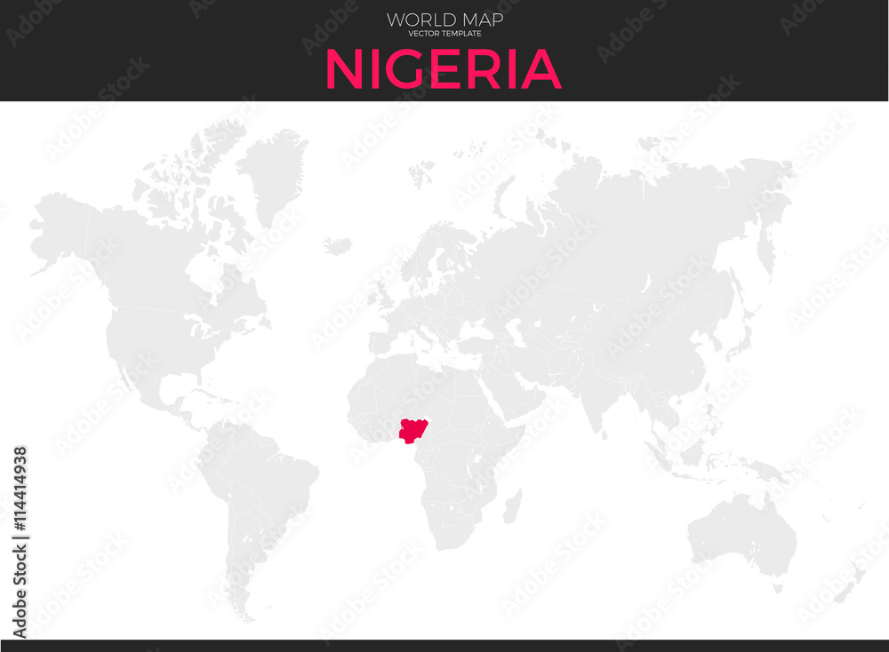 Federal Republic of Nigeria Location Map Federal Republic of Nigeria Location Map