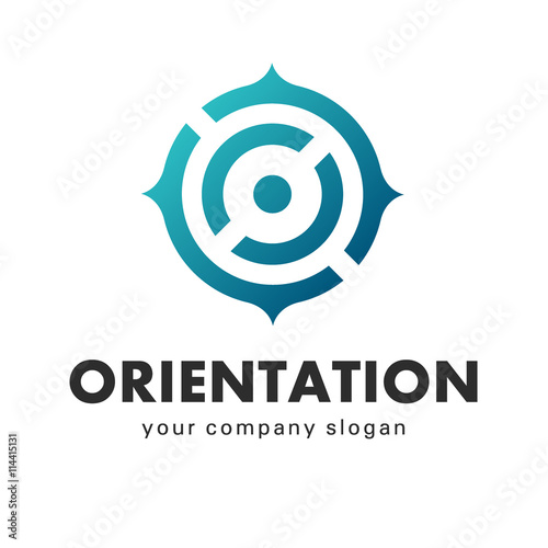 Business logo vector, orientation, point of view