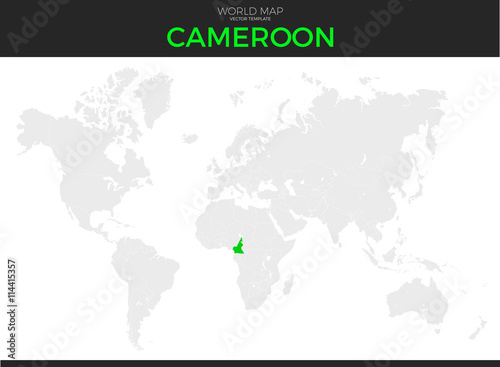 Republic of Cameroon Location Map