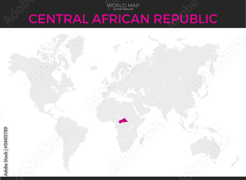 Central African Republic Location Map