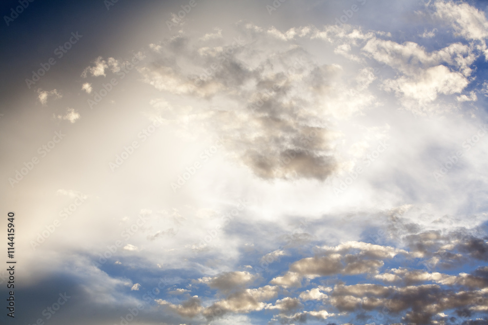 Obraz premium Cloudy sky background