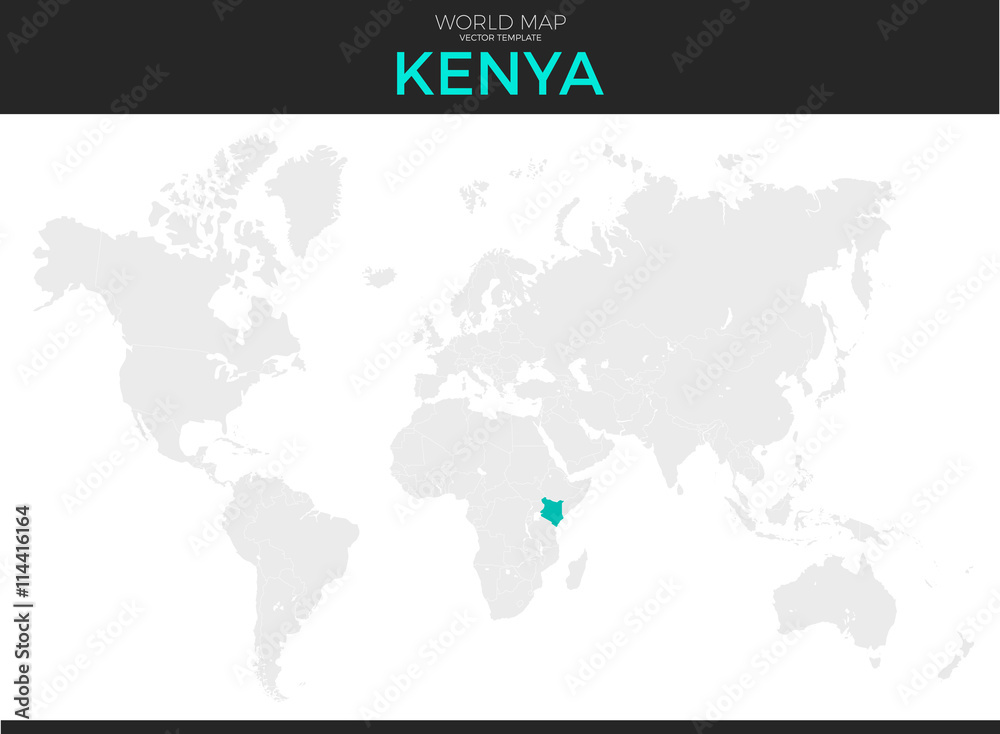 Republic of Kenya Location Map