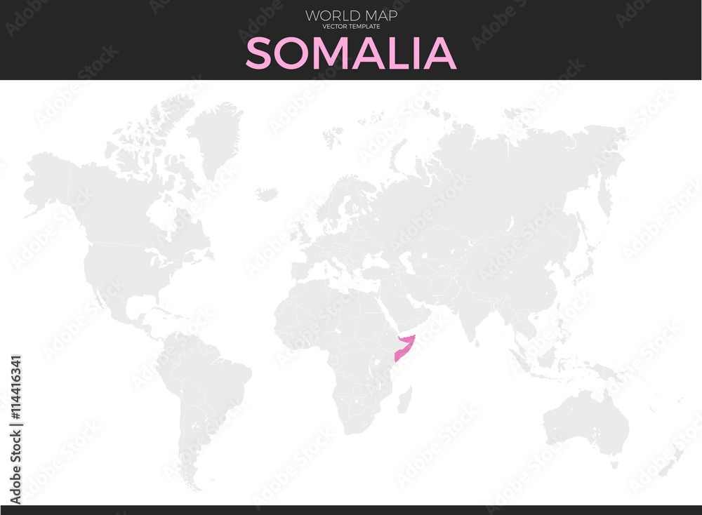 Federal Republic of Somalia Location Map