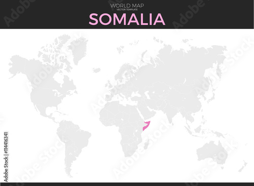 Federal Republic of Somalia Location Map
