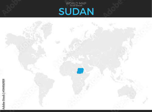 Republic of the Sudan Location Map