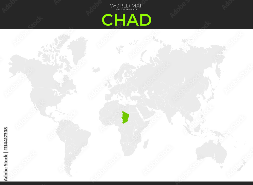 Republic of Chad Location Map