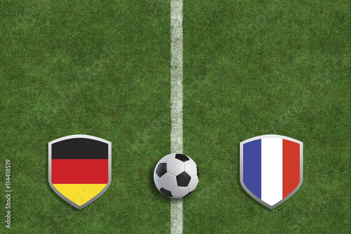 Fu  ball - Deutschland gegen Frankreich