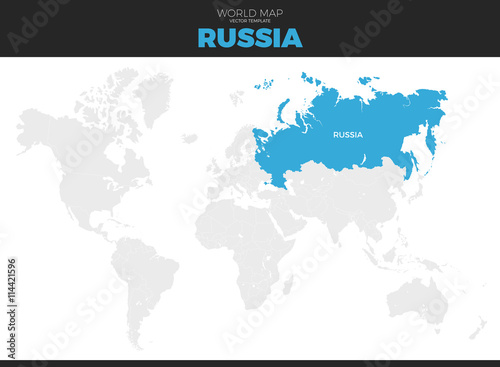 Russian Federation  Russia Location Map