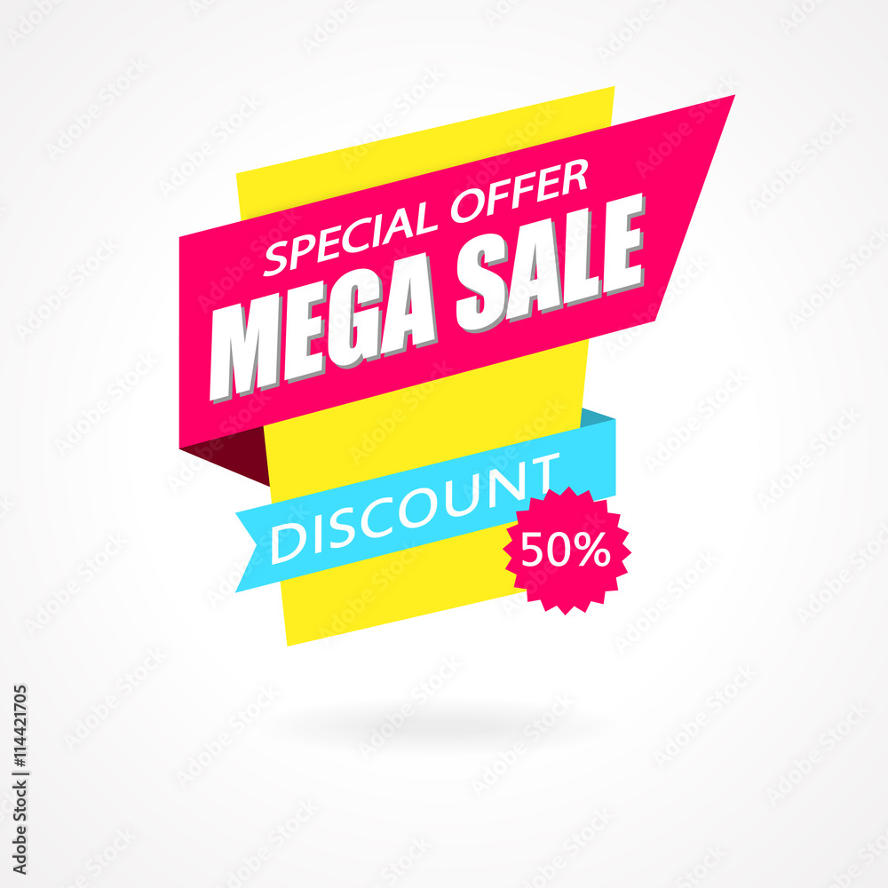 Sale Sign Banner Poster ready for Web and Print.