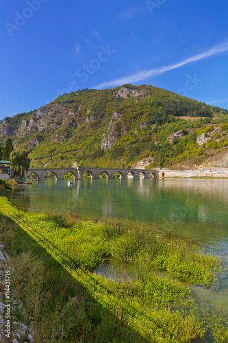 Old Bridge on Drina river in Visegrad - Bosnia and Herzegovina