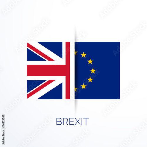 brexit referensum with uk and eu flags