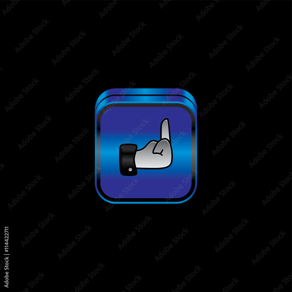 metal plate hand sign theme icon button metal plate hand sign theme icon button