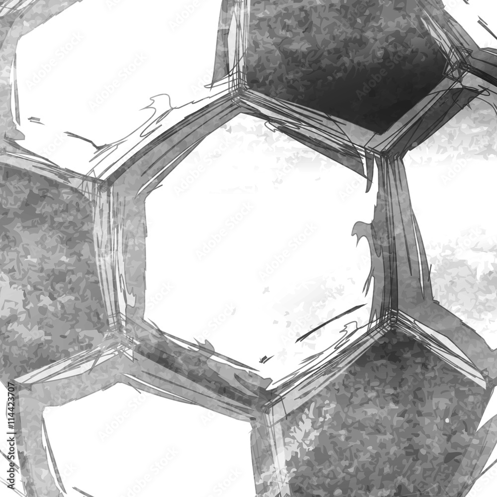 Football soccer ball abstract background easy editable