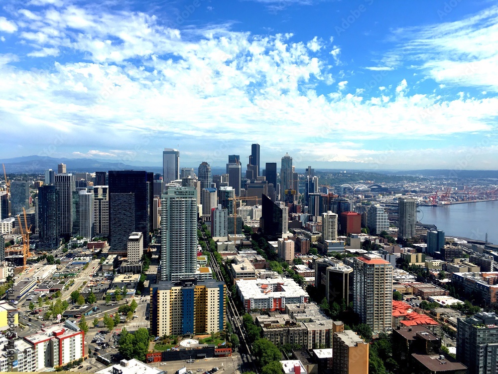 Downtown Seattle skyline Stock Photo Adobe Stock