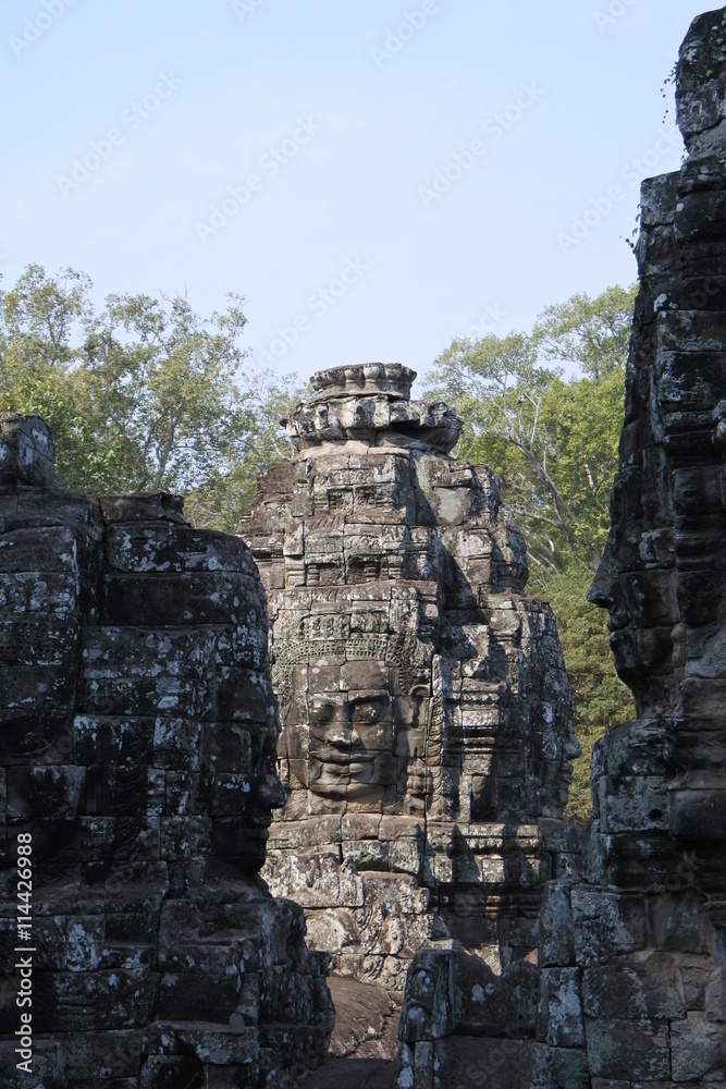 Gesichtertürme im Bayon von Angkor Thom