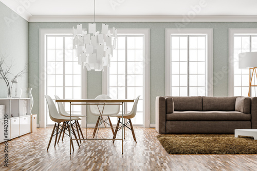 helles Esszimmer Altbau