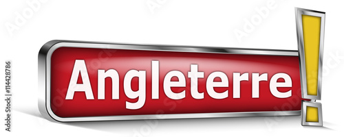 Angleterre sur panneau rouge