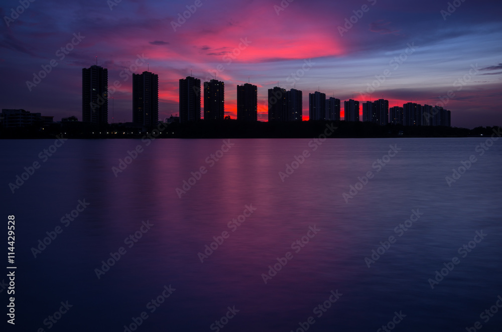 Fototapeta premium CItyscape modern residential