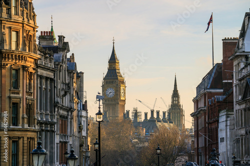 London skyline with Big Ben and Houses of parliament