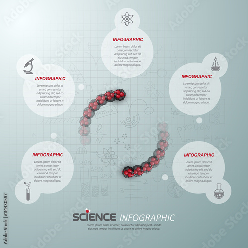 Science infographic template