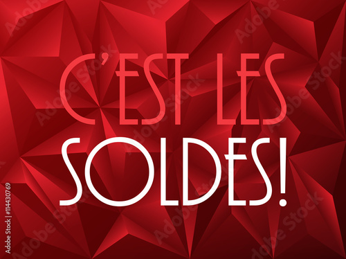 Affiche "SOURIEZ C'EST LES SOLDES"