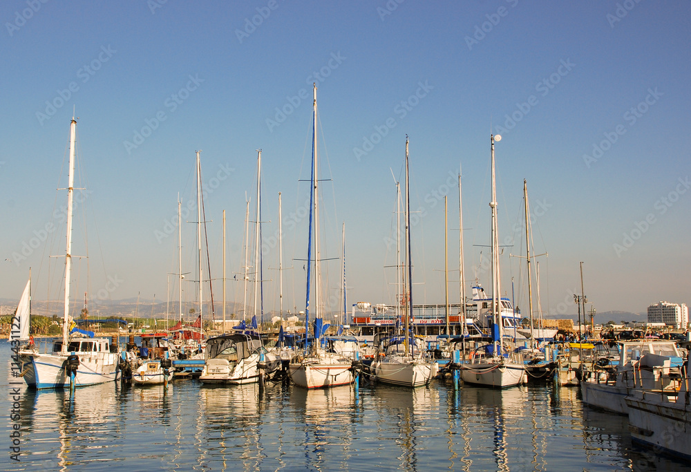 The Marina and Fishing Port of Acre, Israel