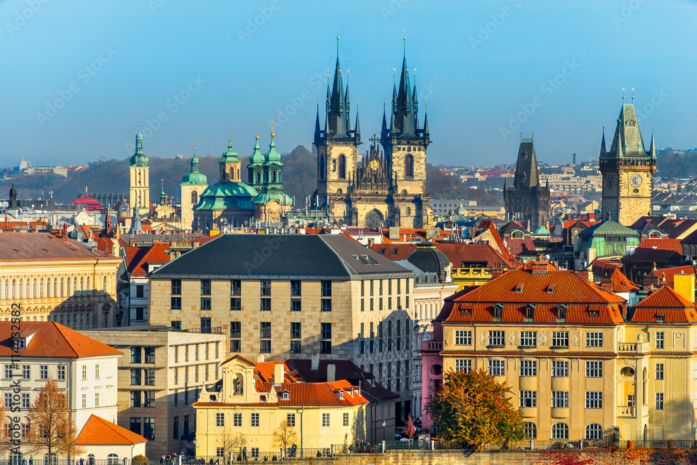 Obraz premium Prague Skyline