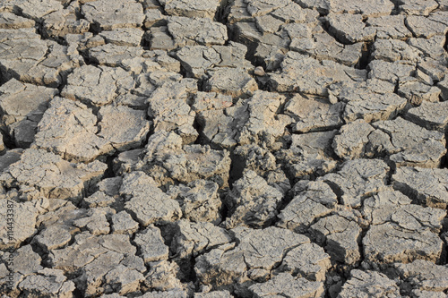Cracked soil in dry areas drought