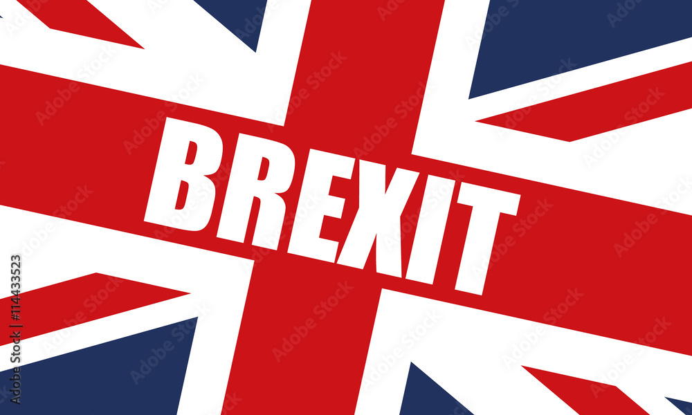 Obraz premium Brexit flag