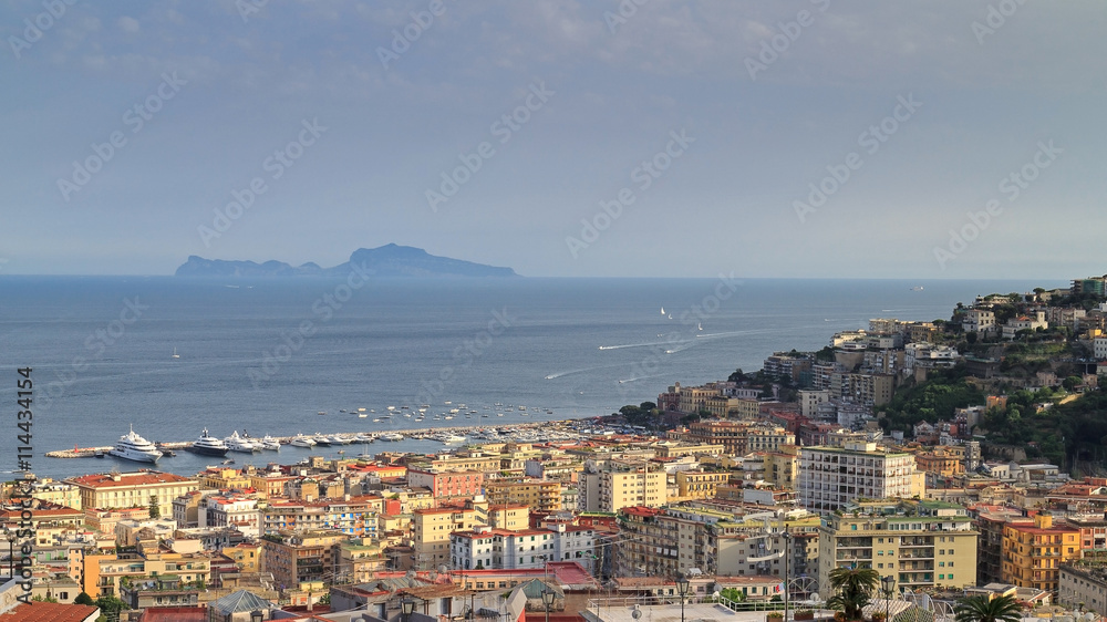 Capri, view from Naples