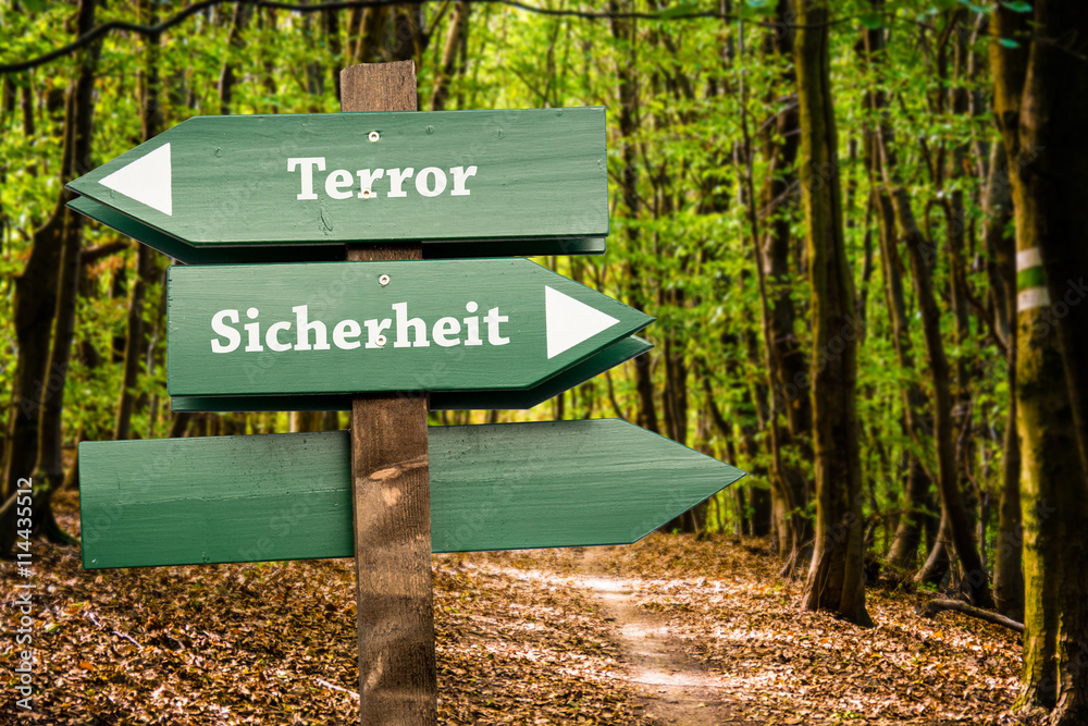 Schild 98 - Terror