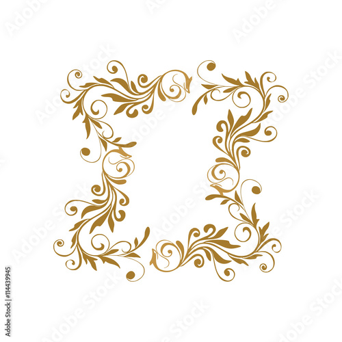Vector set of vintage styled calligraphic elements