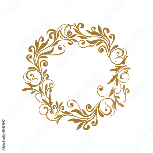 Vector set of vintage styled calligraphic elements