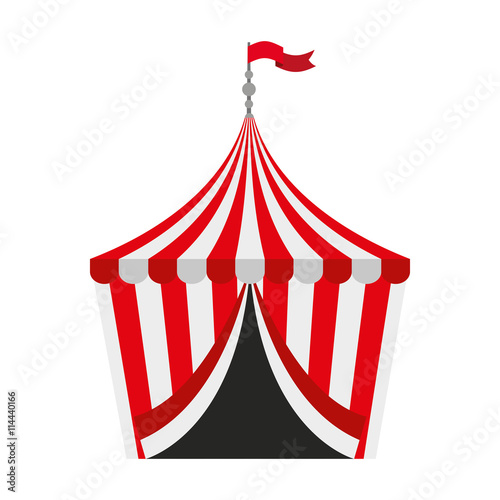 circus tent isolated icon design