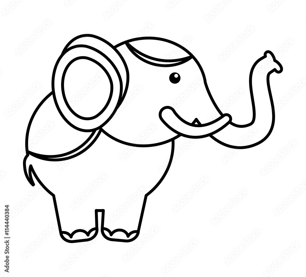 circus elephant isolated icon design circus elephant isolated icon design