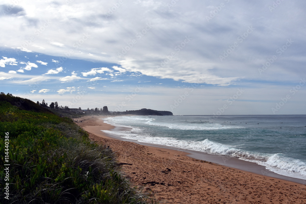 Collaroy beach on the coldest day in winter 2016.