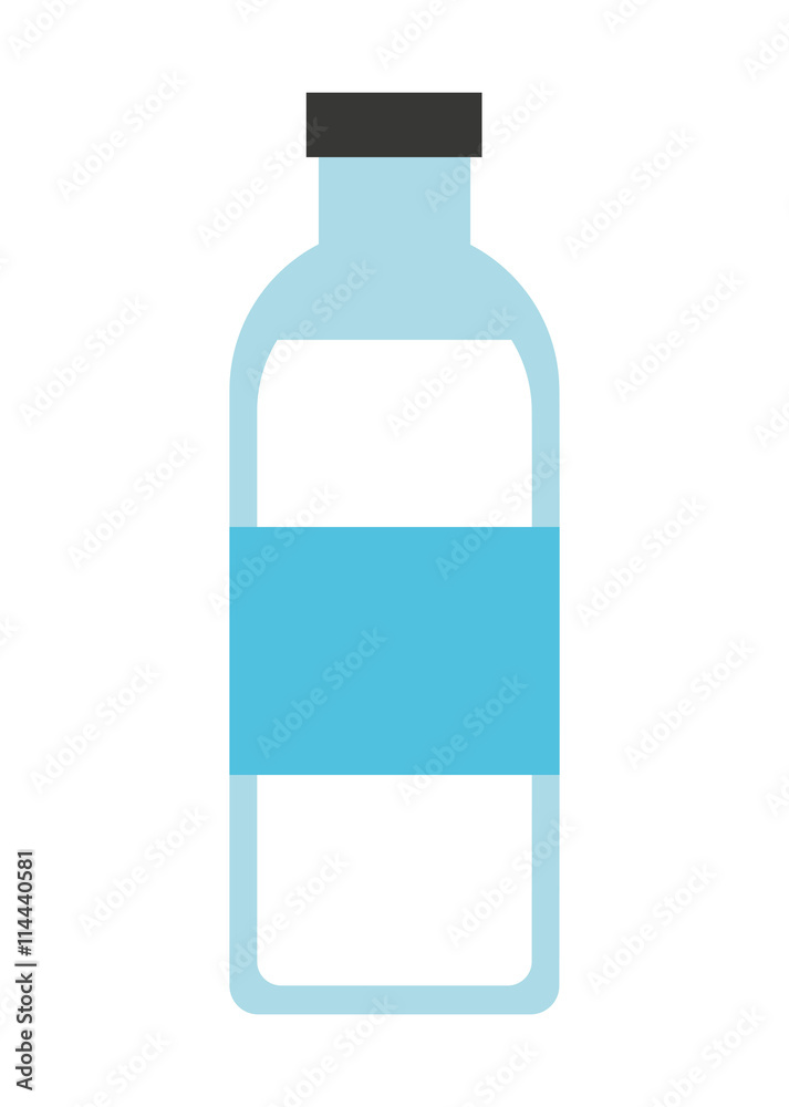 bottle water isolated icon design