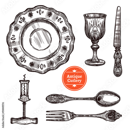 Antique Cutlery Set