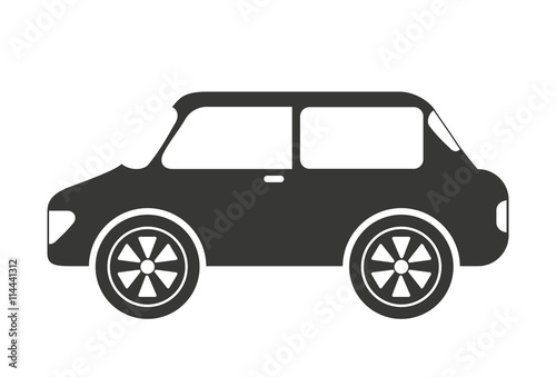 sedan style car isolated icon design
