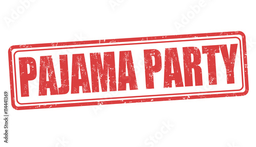 Pajama party stamp