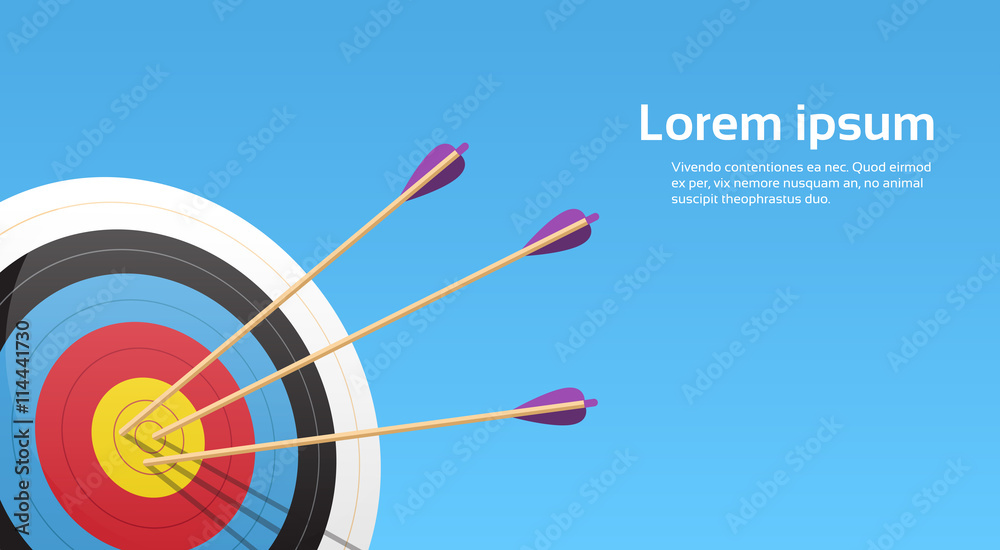 Archery Target With Arrows Archer Sport Game Competition