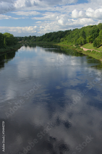 Landscape with Wast Dvina river in the center of Vitebsk