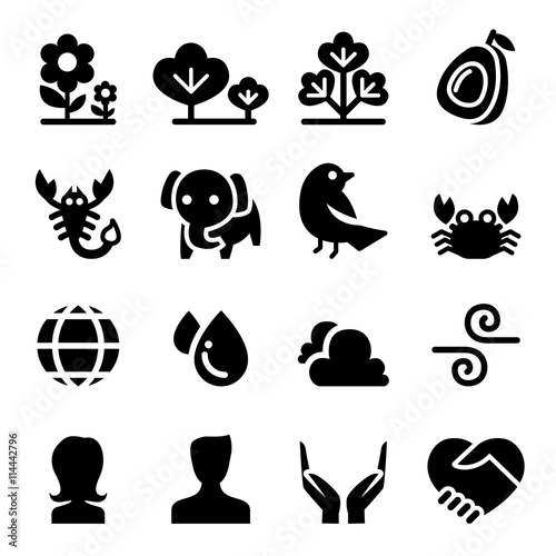 Nature & Life icon set