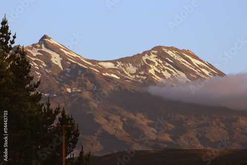 Sunset over Mount Ruapehu. photo