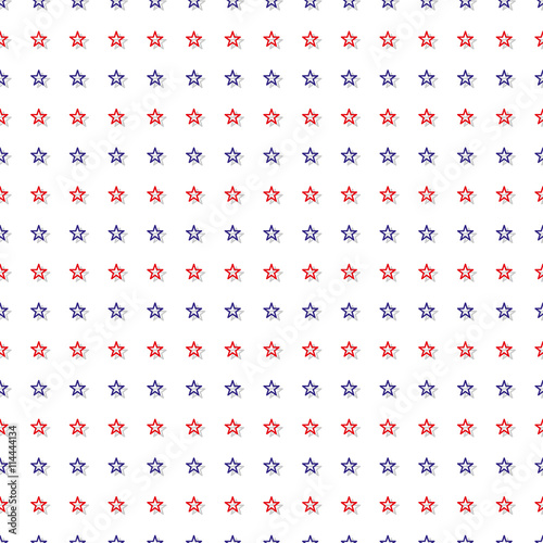 Fototapeta Naklejka Na Ścianę i Meble -  Red Blue Tiny Star Abstract White Background Vector Illustration